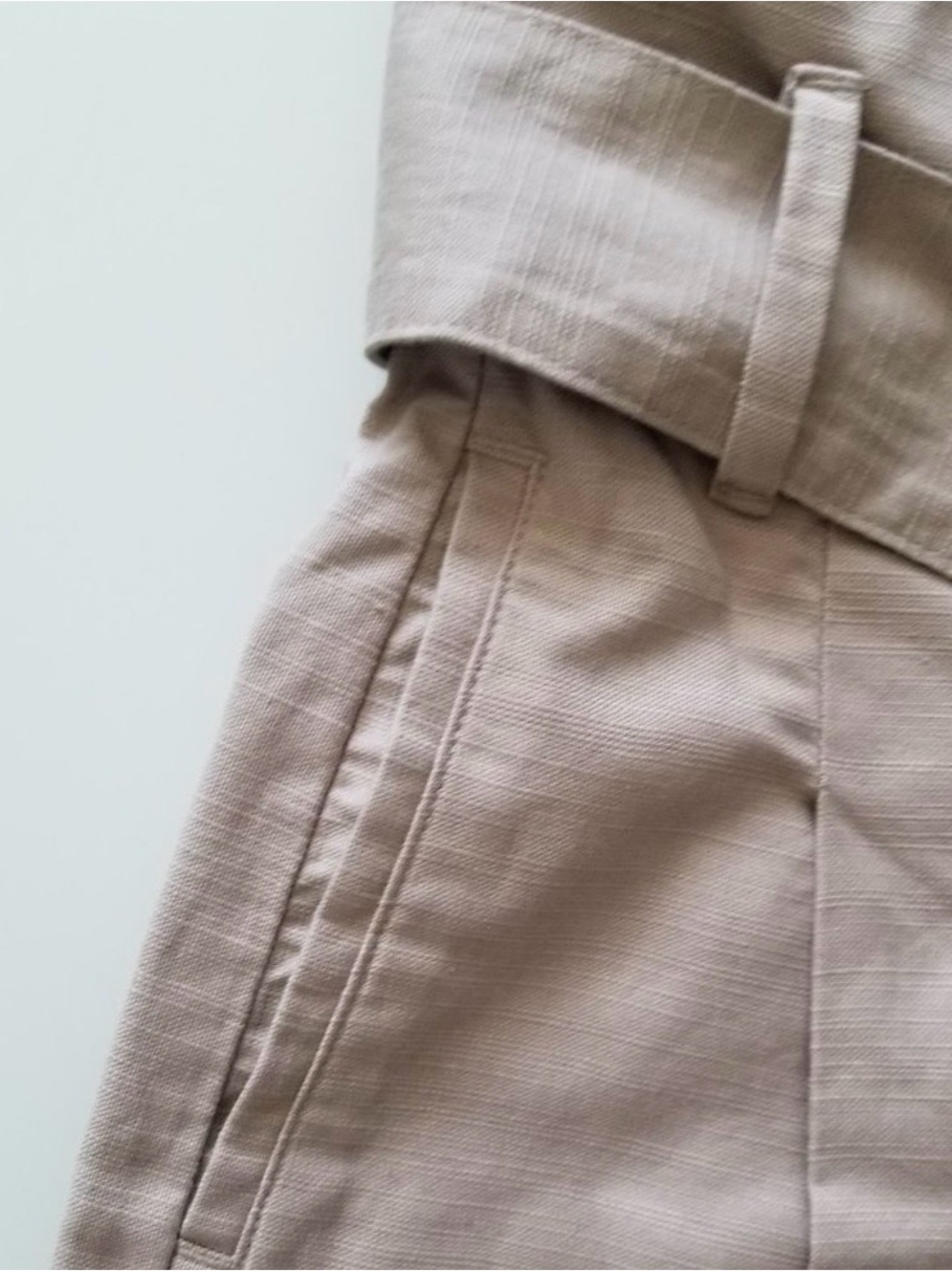 Wilfred Marne Paperbag Shorts Beige Taupe Linen Blend Size 4 - Picture 4 of 6